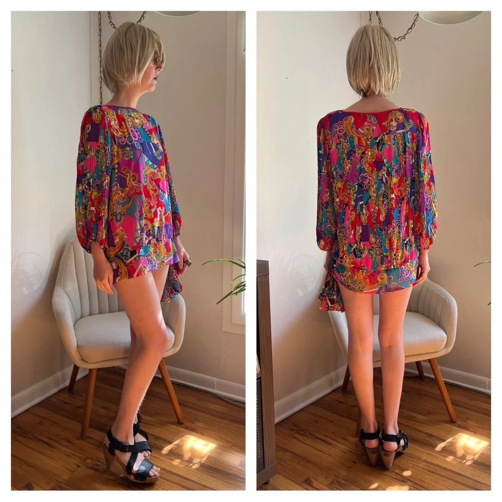 Diane Freis Vintage Maximalist Skirt & Top Matching Set